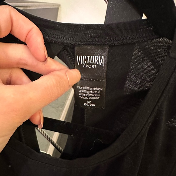 Victoria Secret Sport Open Back Active Tank Black - Picture 3 of 5